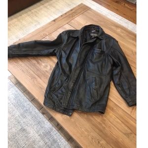 Mens Wilson leather coat